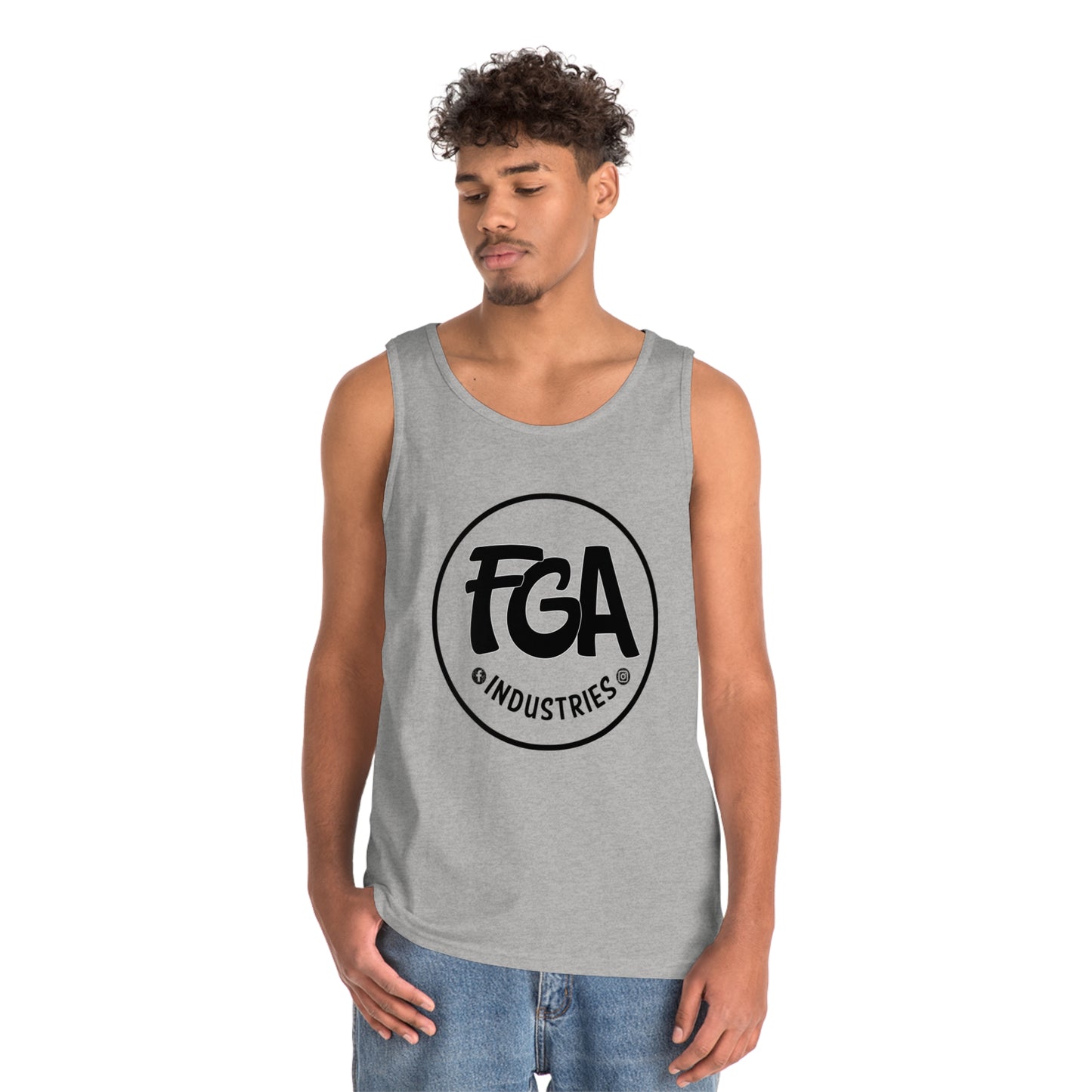 Mens FGA Logo Heavy Cotton Tank Top