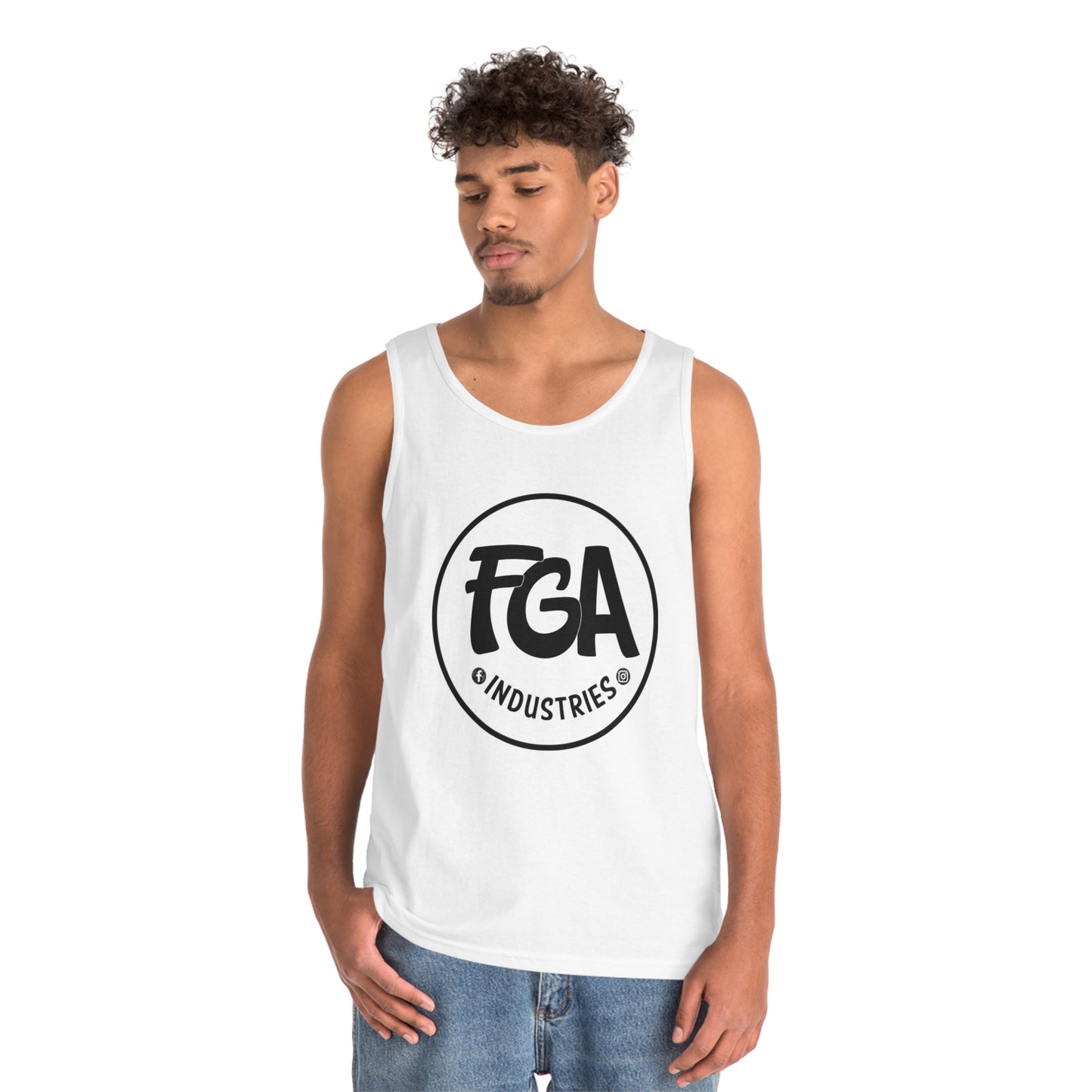 Mens FGA Logo Heavy Cotton Tank Top